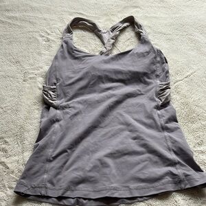 Lululemon Purple Racer Back Tank Top Size 6 No pads